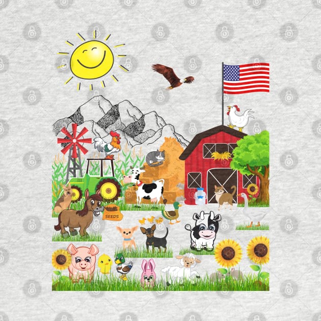 Farm for Kids Find and Name the Animals by KutieKoot T's